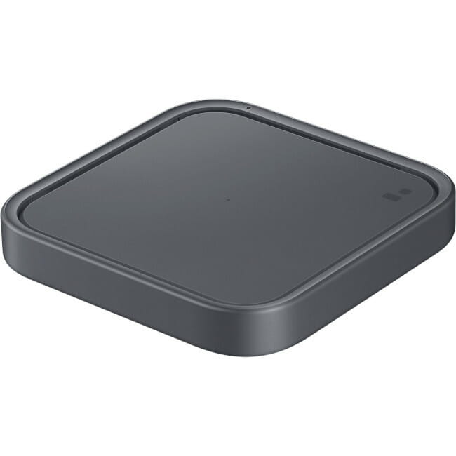 Бездротовий зарядний пристрій з блоком живлення Samsung EP-P2400 Wireless Charger Pad 15W Dark Grey (EP-P2400TBEGEU)