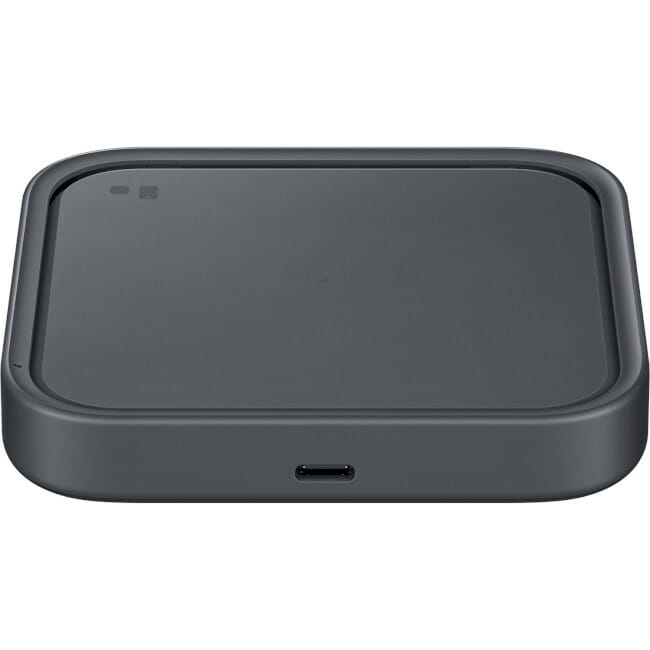 Бездротовий зарядний пристрій з блоком живлення Samsung EP-P2400 Wireless Charger Pad 15W Dark Grey (EP-P2400TBEGEU)