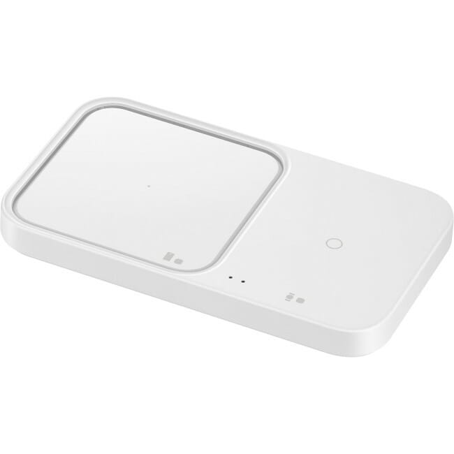 Беспроводное зарядное устройство с блоком питания Samsung EP-P5400 Wireless Charger Duo 15W White (EP-P5400TWEGEU)