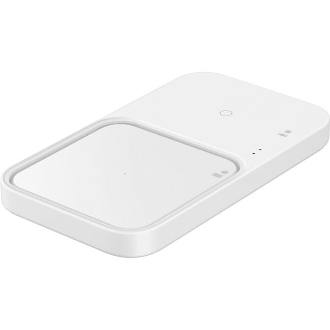 Бездротовий зарядний пристрій з блоком живлення Samsung EP-P5400 Wireless Charger Duo 15W White (EP-P5400TWEGEU)