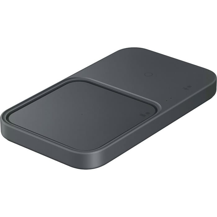 Бездротовий зарядний пристрій з блоком живлення Samsung EP-P5400 Wireless Charger Duo 15W Dark Gray (EP-P5400TBEGEU)