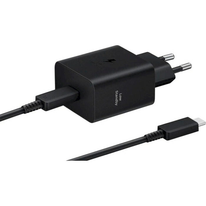Сетевое зарядное устройство Samsung EP-T4511XBEGEU Black, 45W + кабель USB Type-C