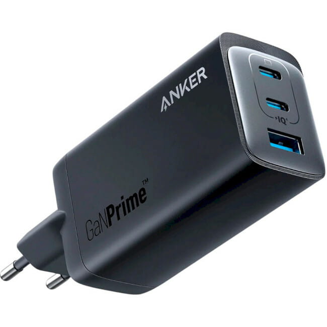 Мережевий зарядний пристрій Anker PowerPort 737 GaNPrime 120W Black (A2148311)