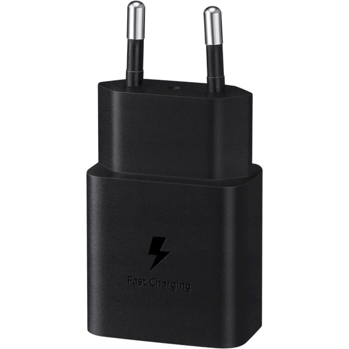 Мережевий зарядний пристрій Samsung EP-T1510X Black, 1хUSB Type-C, 15W + кабель USB Type-C (EP-T1510XBEGEU)