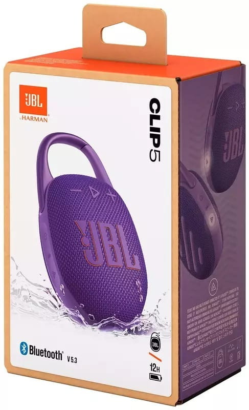 Акустическая система JBL Clip 5 Purple (JBLCLIP5PUR)