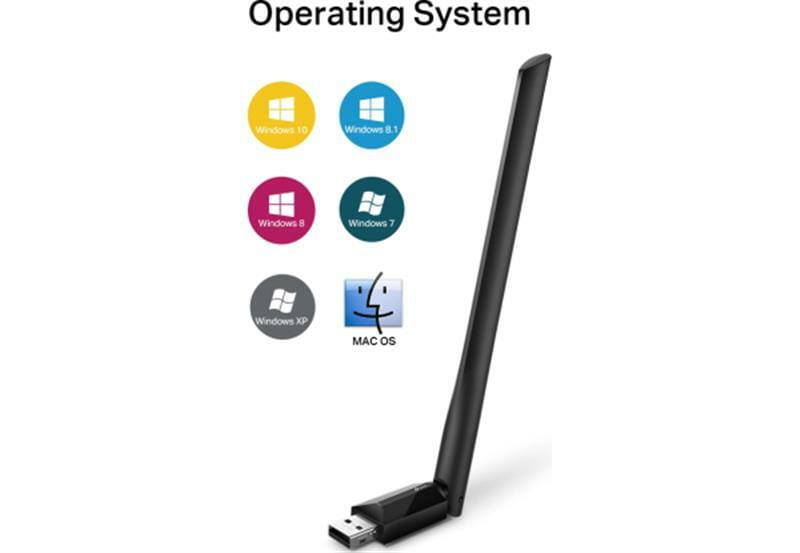 Беспроводной адаптер TP-Link Archer T2U Plus (AC600, 1 антенна)