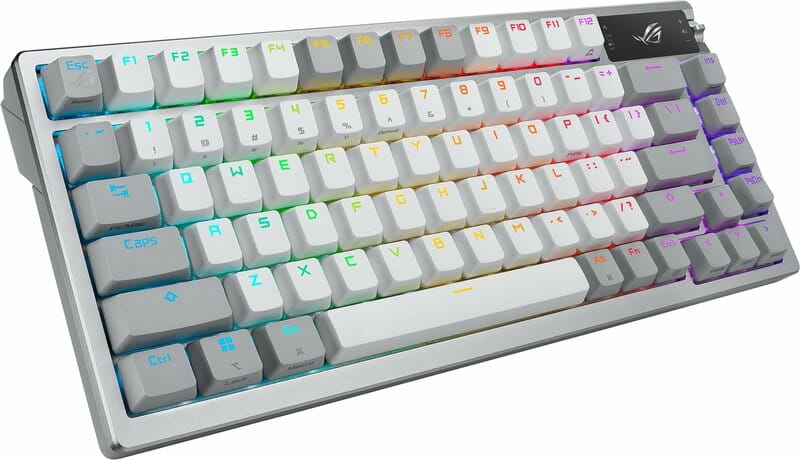 Клавиатура беспроводная Asus ROG Azoth RGB WL BT White (90MP031A-BKUA11)