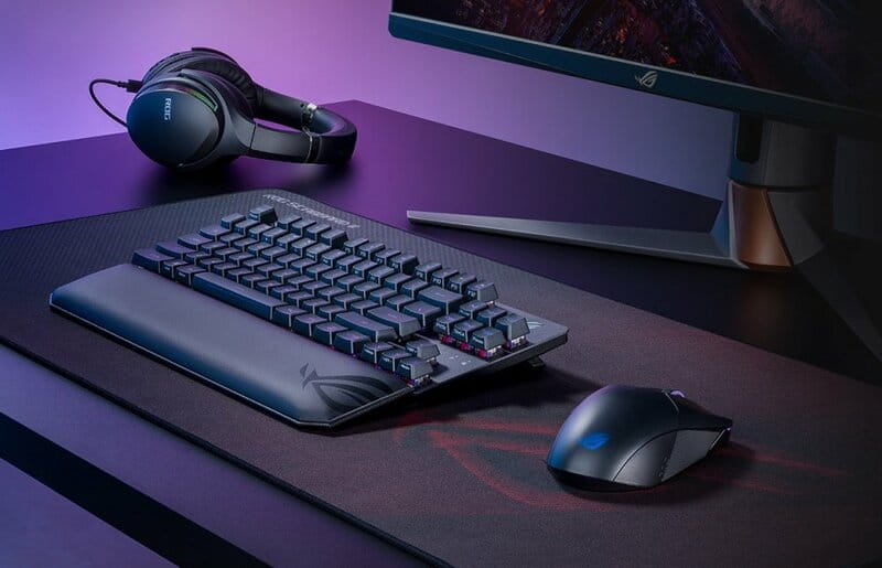 Клавиатура Asus ROG Strix Scope RX TKL Wireless Deluxe RGB 84key EN Black (90MP02J0-BKUA01)