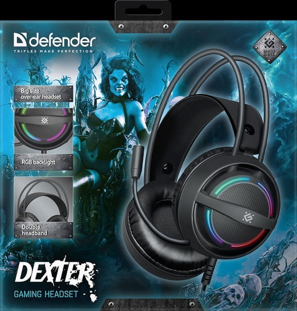 Гарнитура Defender Dexter RGB Black (64595)