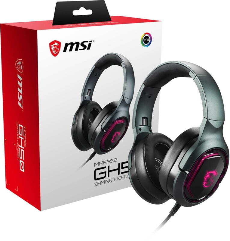 Гарнітура MSI Immerse GH50 Gaming Headset RGB Black (S37-0400110-SV1)