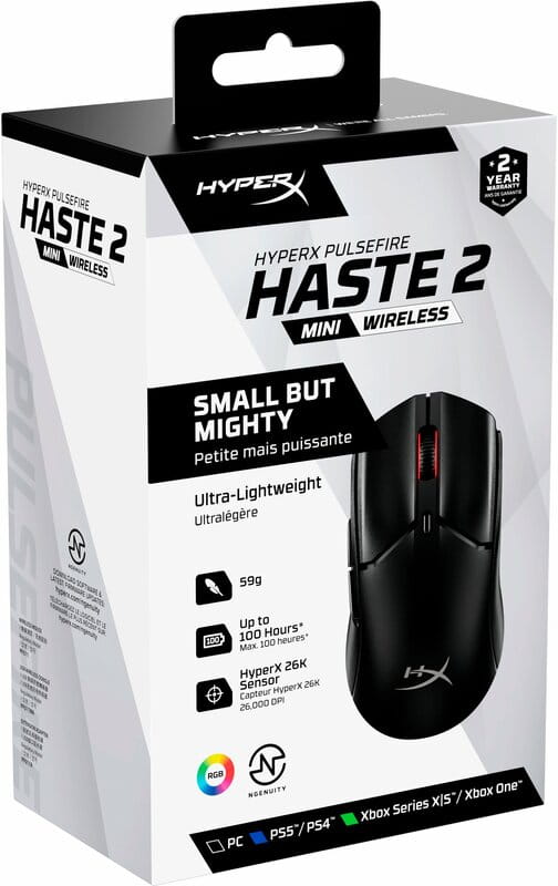 Мышь HyperX Pulsefire Haste 2 mini Black (7D388AA)