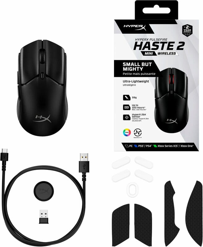 Мышь HyperX Pulsefire Haste 2 mini Black (7D388AA)