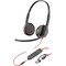 Фото - Гарнитура Poly стерео On-ear Poly Blackwire 3225 Black (8X229AA) | click.ua
