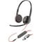 Фото - Гарнітура Poly стерео On-ear Poly Blackwire 3225 Black (8X229AA) | click.ua