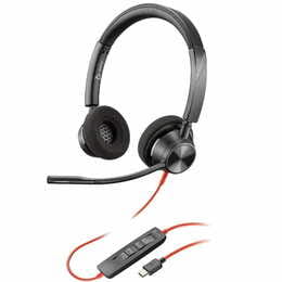 Гарнитура Poly стерео On-ear Poly Blackwire 3320-M Black (8X220AA)