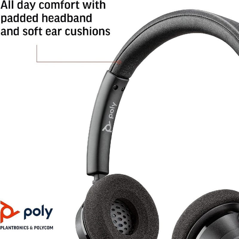 Гарнитура Poly стерео On-ear Poly Blackwire 3320-M Black (8X220AA)