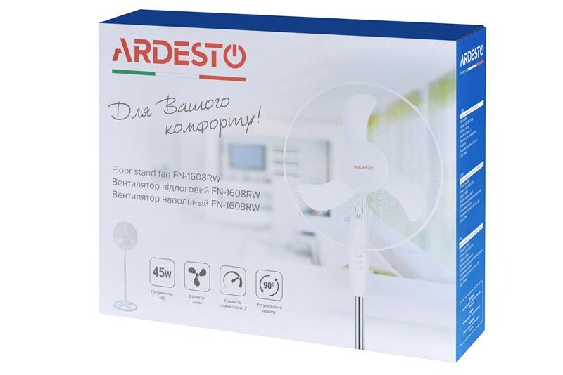 Вентилятор Ardesto FN-1608RW