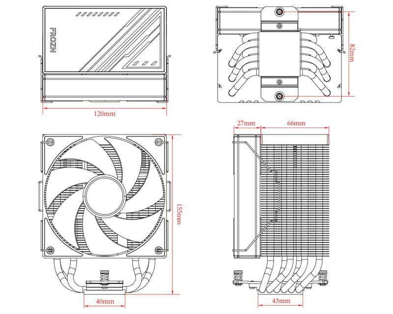 Кулер процессорный ID-Cooling Frozn A610 ARGB White