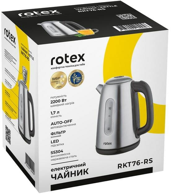 Електрочайник Rotex RKT76-RS