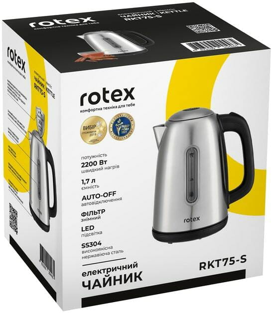 Электрочайник Rotex RKT75-S