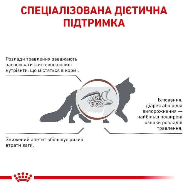 Сухий корм для котів при розладах травлення Royal Canin Gastrointestinal 400 г (39050041)