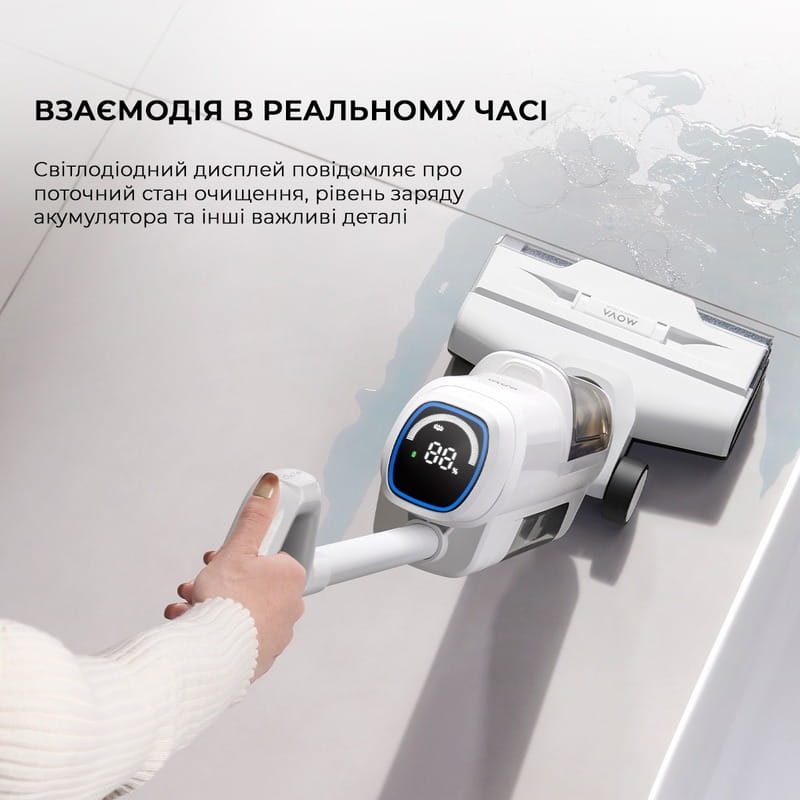 Аккумуляторный моющий пылесос Mova K10 (BVC-T8A)