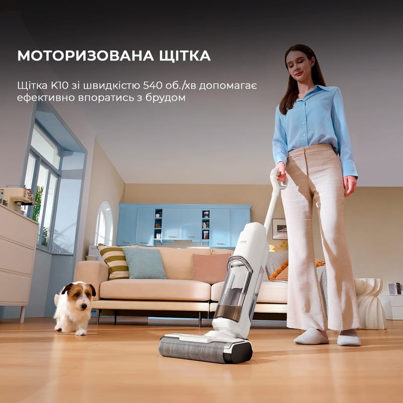 Аккумуляторный моющий пылесос Mova K10 (BVC-T8A)