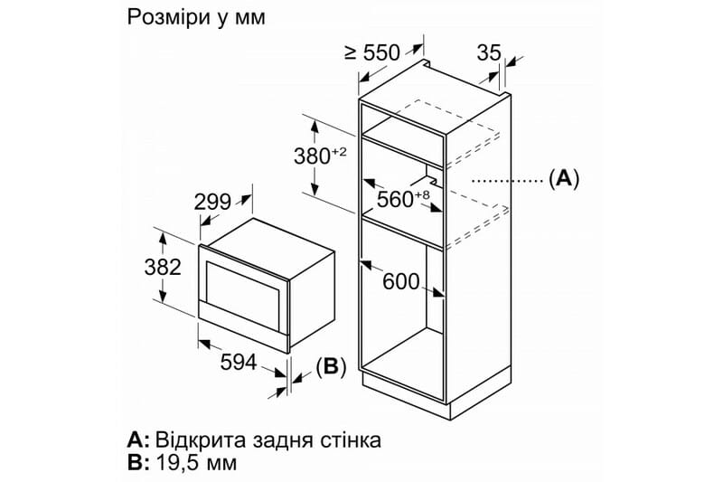 Вбудована мікрохвильова піч Bosch BFR7221B1