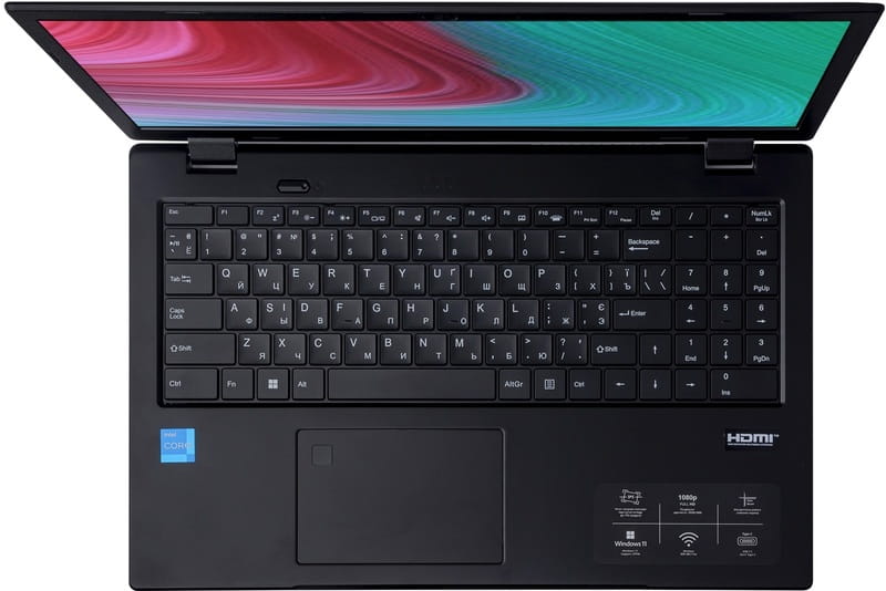 Ноутбук Prologix M15-722 (PLN15.I312.8.S1.W11.098) Black