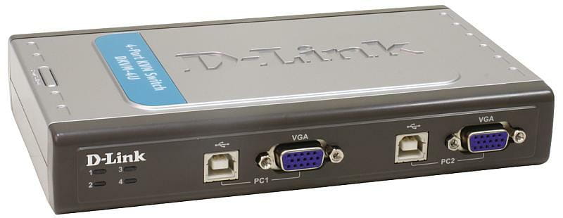 Коммутатор KVM D-Link DKVM-4U  4port, w/USB