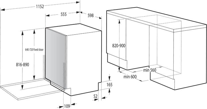 Встраиваемая посудомоечная машина Gorenje GV663D60