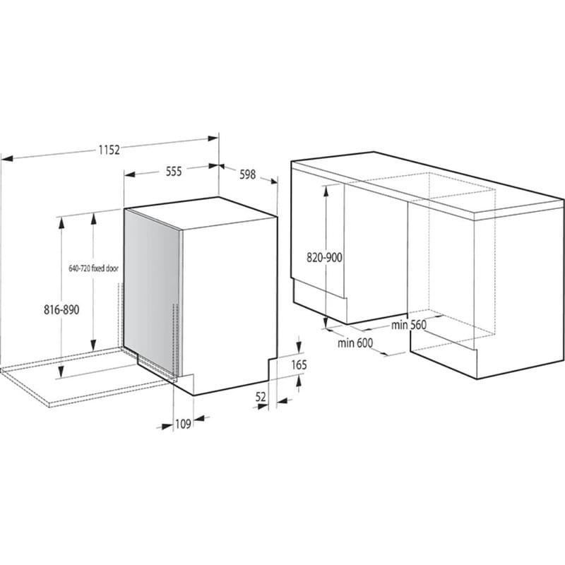 Встраиваемая посудомоечная машина Gorenje GV643D90