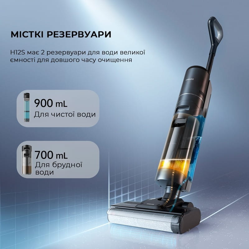 Аккумуляторный моющий пылесос Dreame Wet & Dry Vacuum Cleaner H12S (HHR30B)