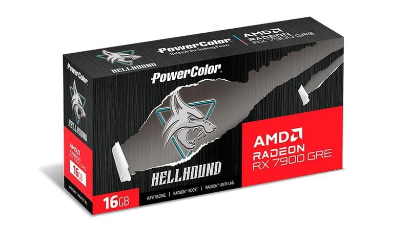 Видеокарта AMD Radeon RX 7900 GRE 16GB GDDR6 Hellhound PowerColor (RX 7900GRE-16G-L/OC)