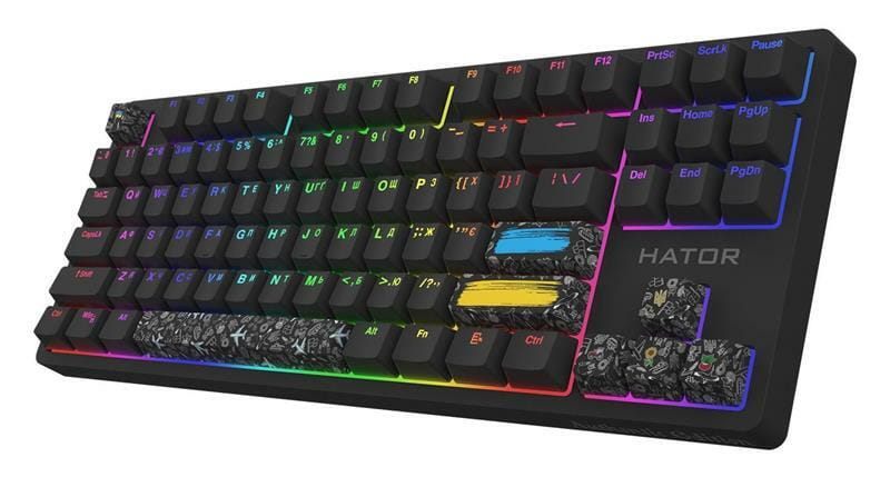 Клавіатура Hator Rockfall 2 Mecha TKL Authentic Edition Black (HTK-530)