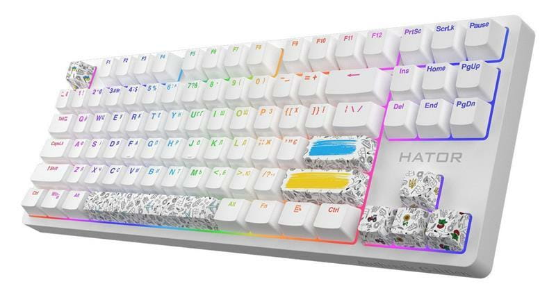 Клавиатура Hator Rockfall 2 Mecha TKL Authentic Edition White (HTK-531)