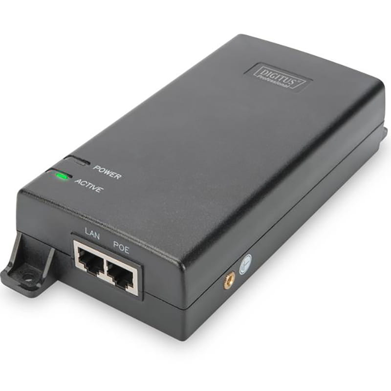 PoE-Инжектор DIGITUS PoE Ultra 802.3at, 10/100/1000 Mbps, Output max. 48V, 60W (DN-95104)