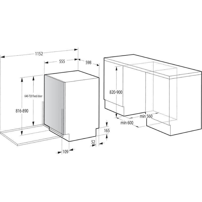 Встраиваемая посудомоечная машина Gorenje GV693C61AD