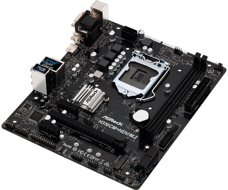 Материнская плата ASRock H310CM-HDV/M.2 Socket 1151