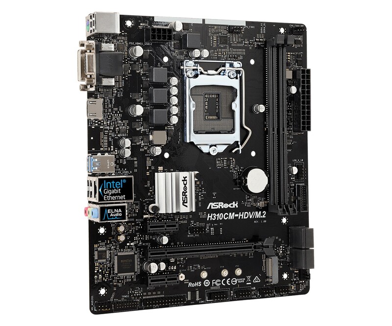 Материнская плата ASRock H310CM-HDV/M.2 Socket 1151
