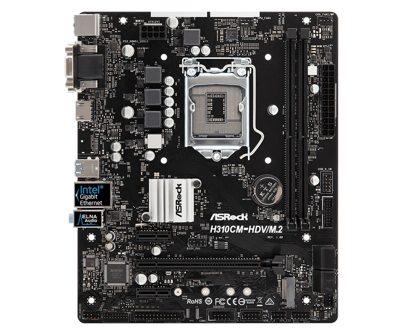 Материнская плата ASRock H310CM-HDV/M.2 Socket 1151
