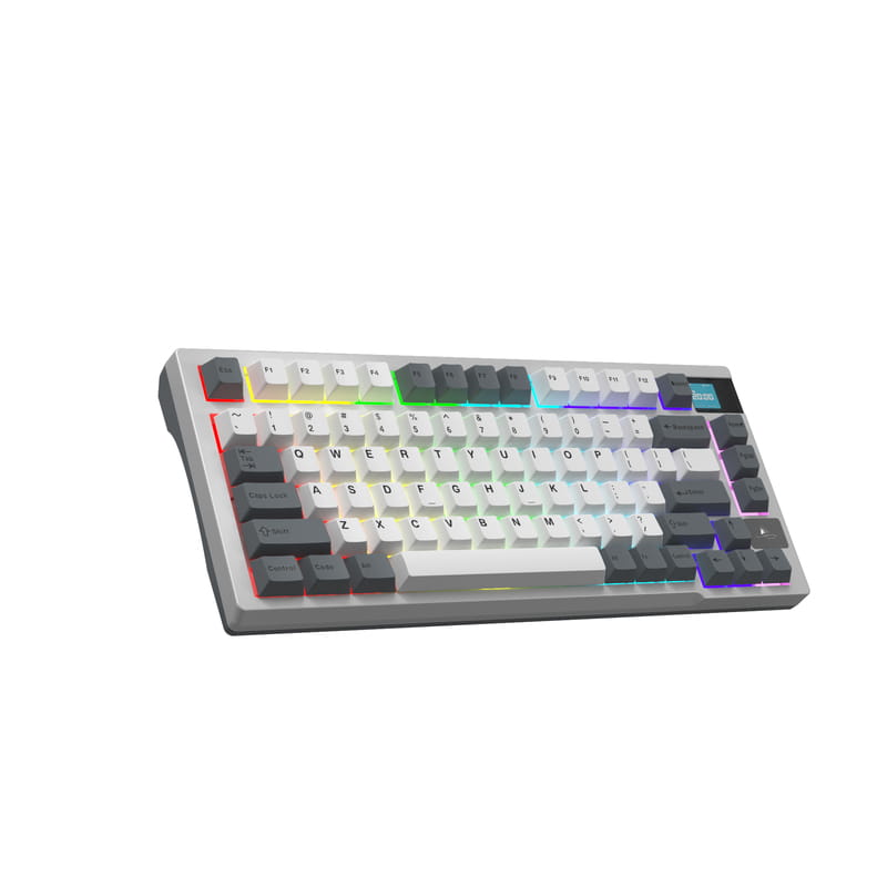 Клавиатура беспроводная Motospeed Darmoshark K8 Gateron Silver Pro White-Gray (dmk8wgspro)