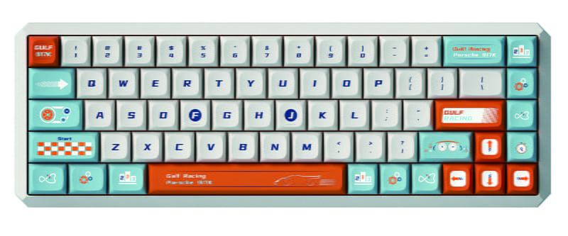 Клавіатура бездротова Motospeed Darmoshark K5 Gateron Yellow Pro Custom (dmk5cgypro)