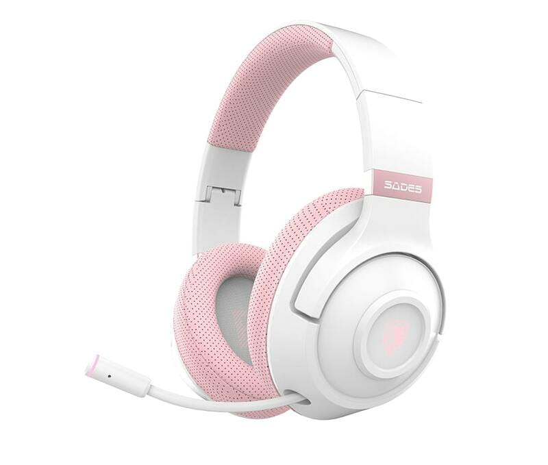 Bluetooth-гарнитура Sades SA-205 Whisper White/Pink (sa205whp)