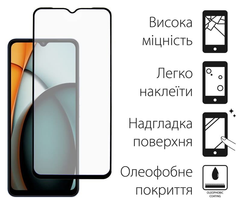 Чeхол-накладка Dengos для Xiaomi Redmi A3 Green (DG-KM-90) + защитное стекло