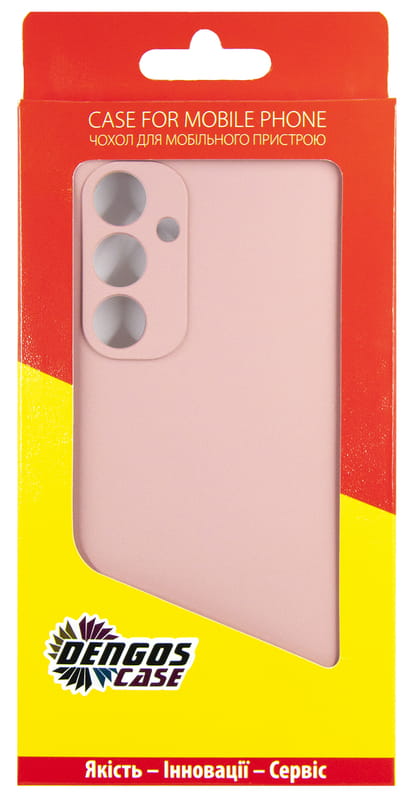 Чохол-накладка Dengos для Samsung Galaxy A35 SM-A356 Pink (DG-KM-91) + захисне скло
