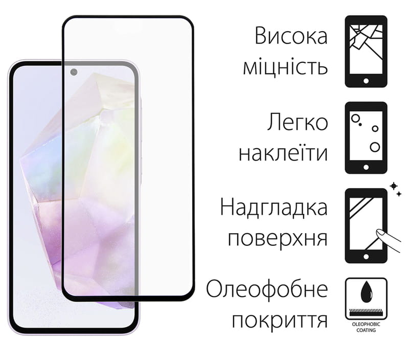 Чохол-накладка Dengos для Samsung Galaxy A35 SM-A356 Pink (DG-KM-91) + захисне скло