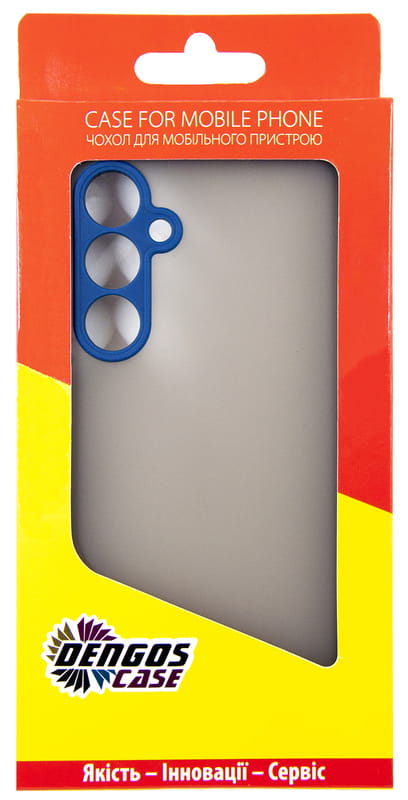 Чeхол-накладка Dengos для Samsung Galaxy A55 SM-A556 Blue (DG-KM-93) + защитное стекло