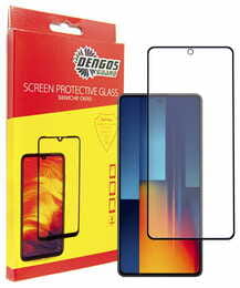 Защитное стекло Dengos для Xiaomi Poco M6 Pro 4G Black Full Glue (TGFG-360)