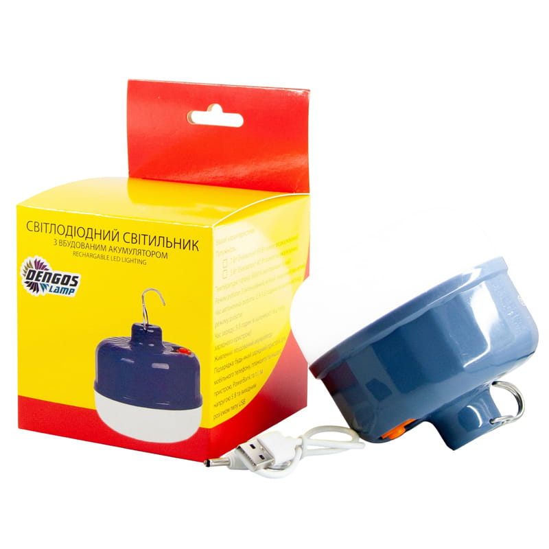 Комплект LED-ламп: светильник со встроенным аккумулятором 5V, 60W и USB LED лампа 5V, 5W с кабелем 1м (DG-2LED-01)